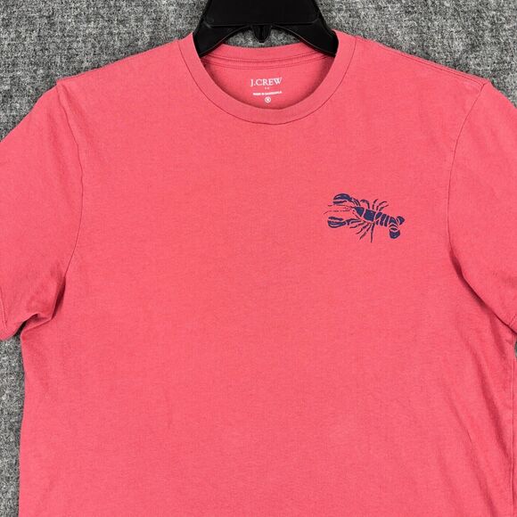 J Crew Shirt Mens Medium Red Lobster Bake Beach Tee Cotton Short Sleeve‎ - Picture 3 of 12